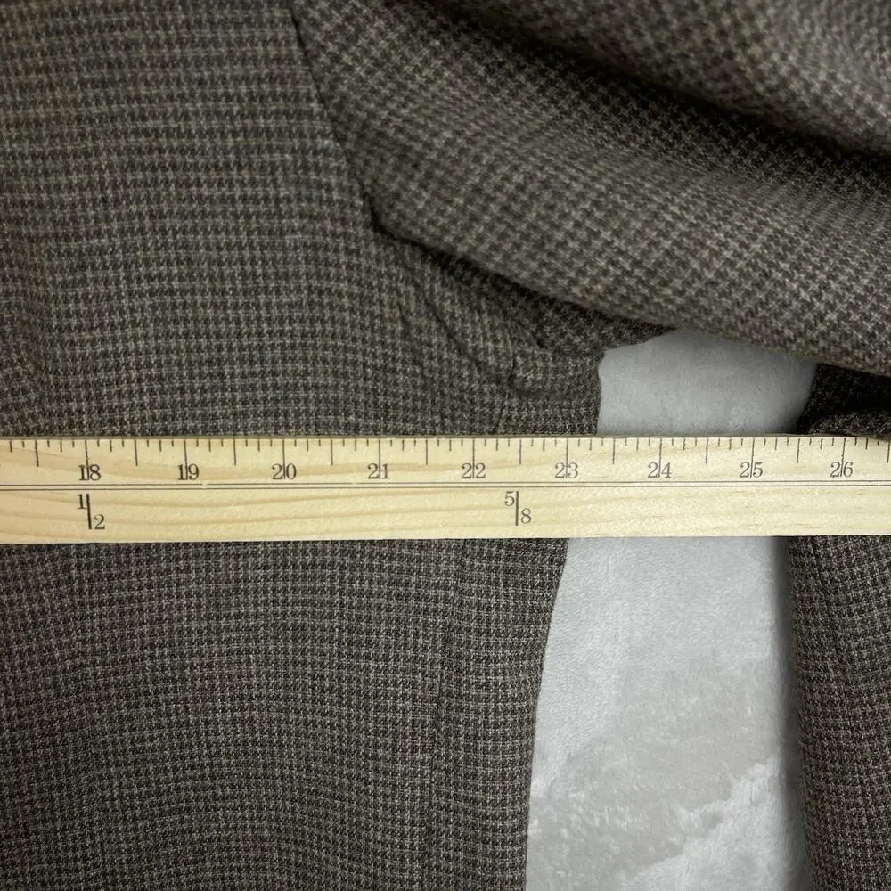 Vintage 90s Pendleton Wool Tweed Sport Coat Blazer Size 46 Long Dark Academia